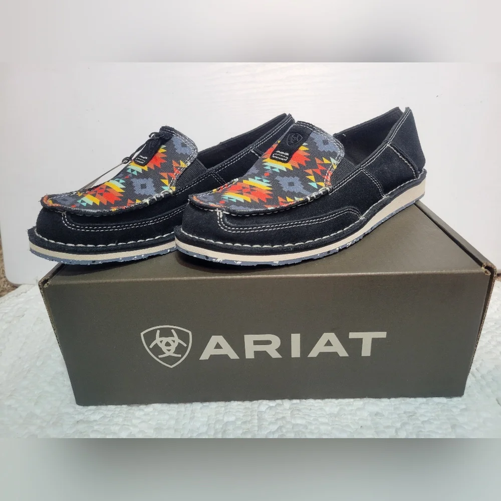 Nwb Ariat CRUISER LOAFERS Deepest Aztec 11